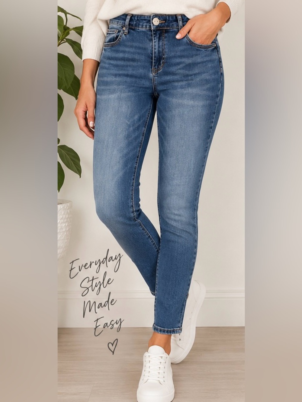 KUT From The Kloth Women’s MID RISE STRAIGHT LEG STRETCH JEANS (12)